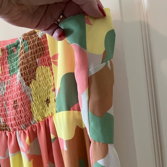 Social Standard by Sanctuary colorful Mid-calf dress Women’s size Large - Picture 5 of 16